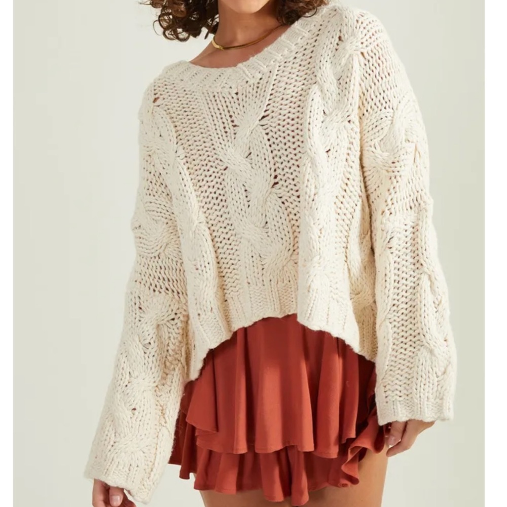 Estelle Chunky Cable Knit Sweater